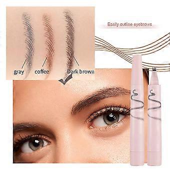 Buy 1 Get 1 FREE🔥3D Waterproof Microblading Eyebrow Pen 4 Fork Tip Tattoo Pencil (2 pcs)