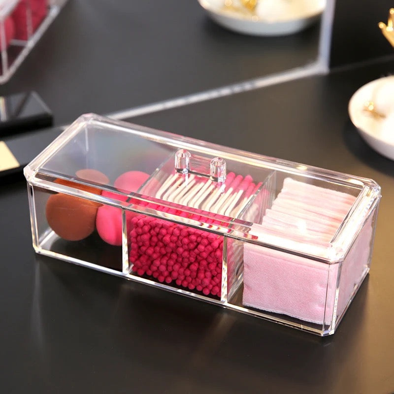 3 Grids Acrylic Made Organizer for Cosmetics