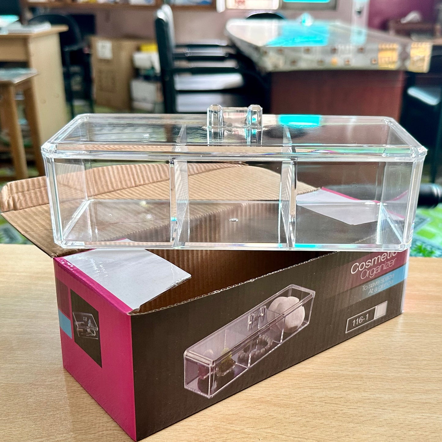 3 Grids Acrylic Made Organizer for Cosmetics