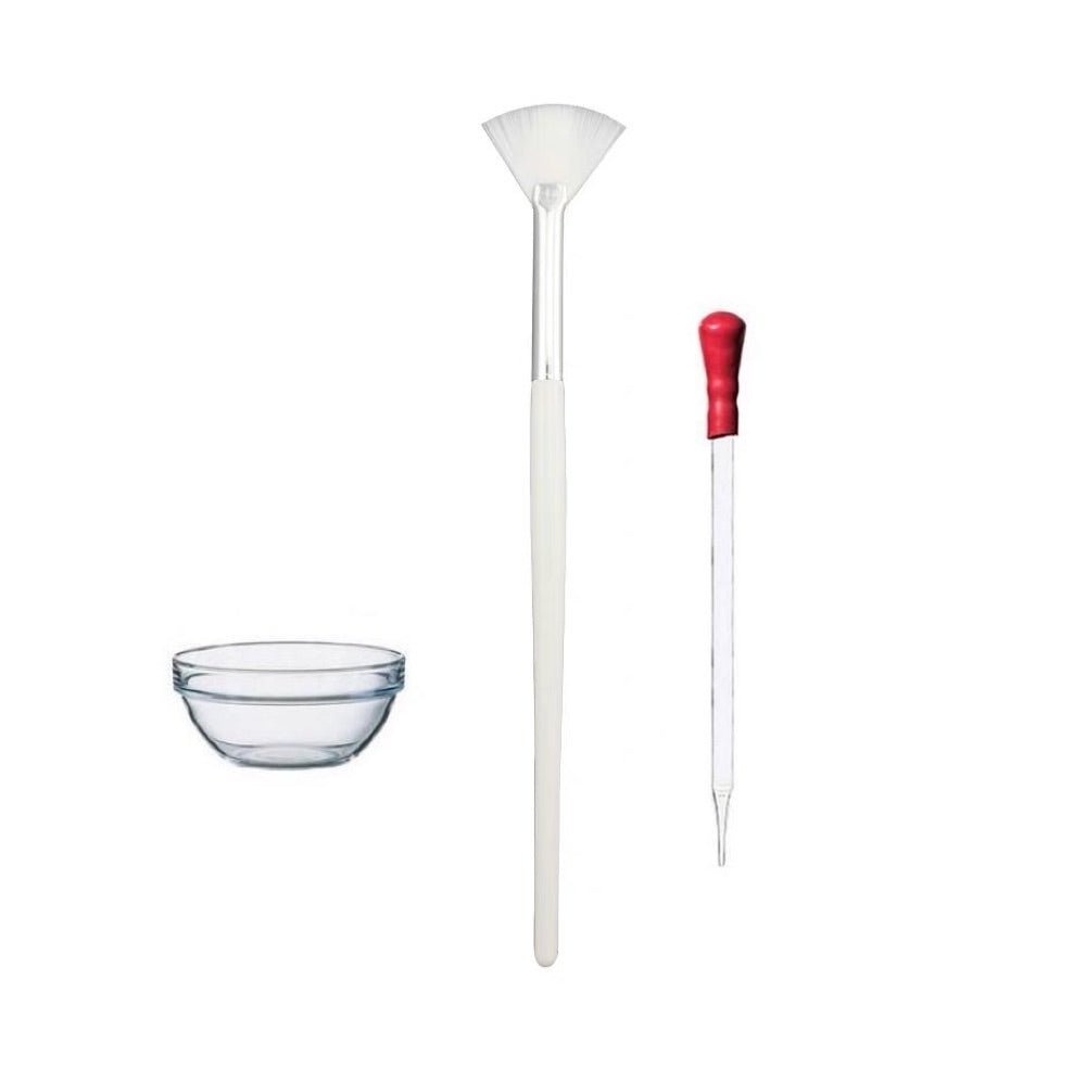 Peel Brush Dropper & Glass Container for face